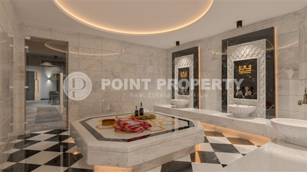 Квартира 1+1, 63м², в комплексе с обширной инфраструктурой на окончательном этапе строительства, в Каргыджаке, Алания-id-1664-фото-7