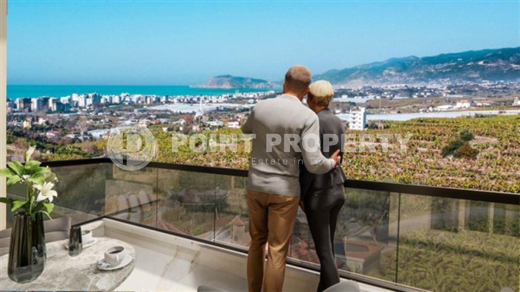 One bedroom apartment, 51m² in a residence under construction, at the foot of the mountains in Mahmutlar, Alanya-id-1665-photo-2