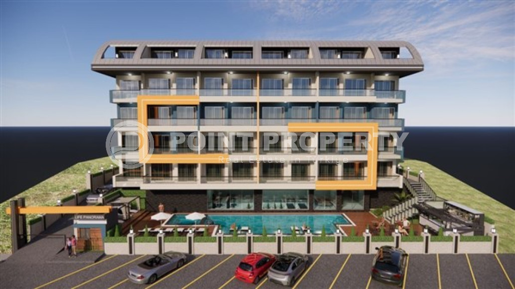 One bedroom apartment, 51m² in a residence under construction, at the foot of the mountains in Mahmutlar, Alanya-id-1665-photo-5