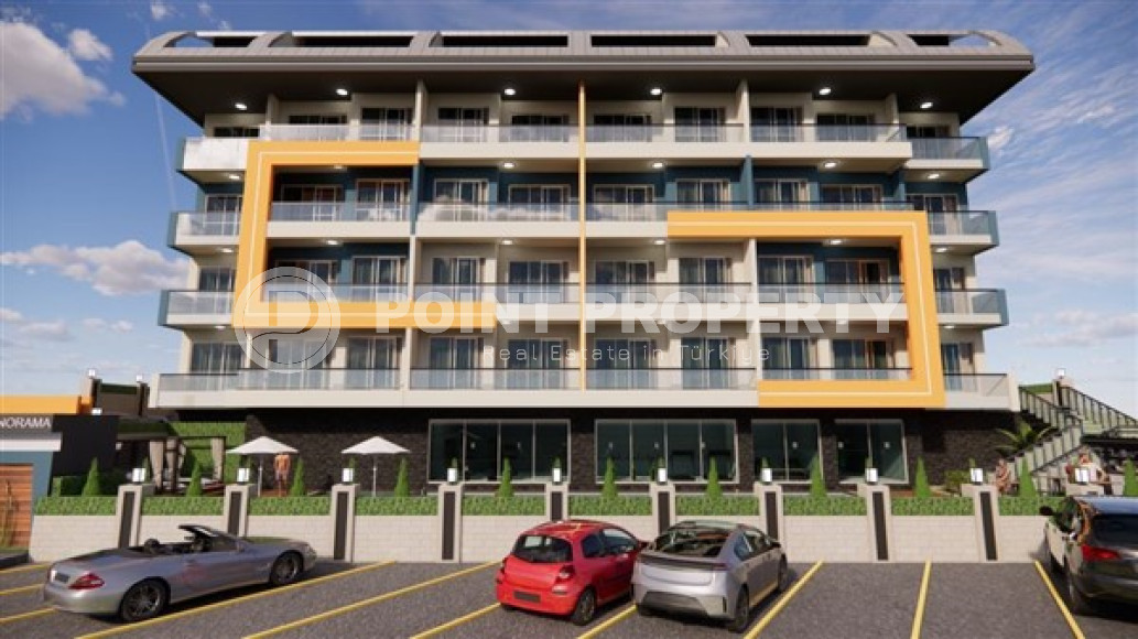 One bedroom apartment, 51m² in a residence under construction, at the foot of the mountains in Mahmutlar, Alanya-id-1665-photo-6