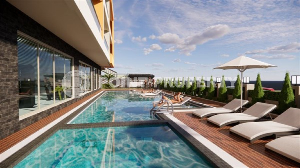 One bedroom apartment, 51m² in a residence under construction, at the foot of the mountains in Mahmutlar, Alanya-id-1665-photo-10