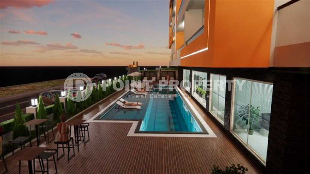 One bedroom apartment, 51m² in a residence under construction, at the foot of the mountains in Mahmutlar, Alanya-id-1665-photo-12