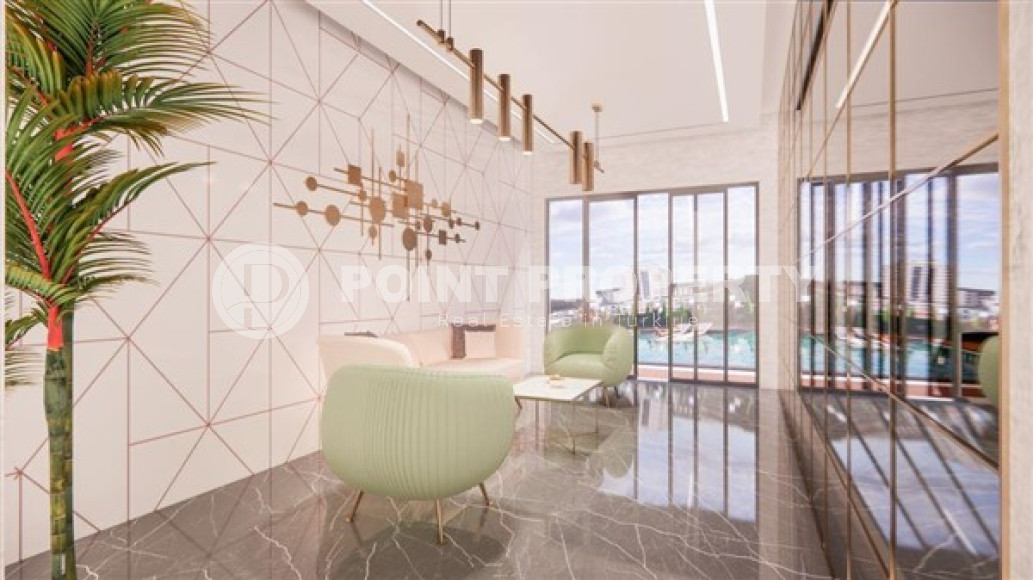 One bedroom apartment, 51m² in a residence under construction, at the foot of the mountains in Mahmutlar, Alanya-id-1665-photo-16