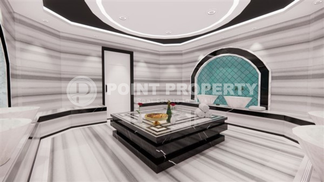 One bedroom apartment, 51m² in a residence under construction, at the foot of the mountains in Mahmutlar, Alanya-id-1665-photo-18