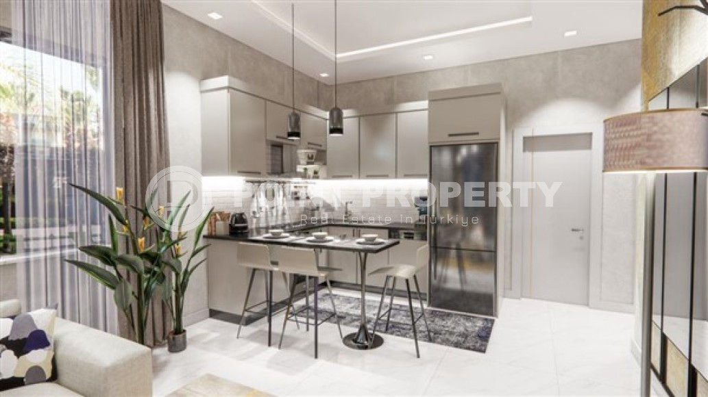 One bedroom apartment, 51m² in a residence under construction, at the foot of the mountains in Mahmutlar, Alanya-id-1665-photo-23