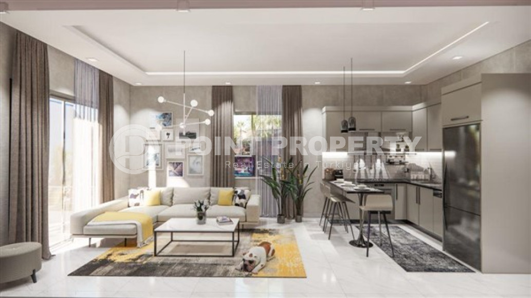 One bedroom apartment, 51m² in a residence under construction, at the foot of the mountains in Mahmutlar, Alanya-id-1665-photo-24