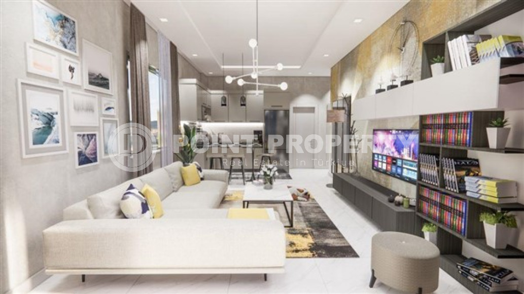 One bedroom apartment, 51m² in a residence under construction, at the foot of the mountains in Mahmutlar, Alanya-id-1665-photo-25