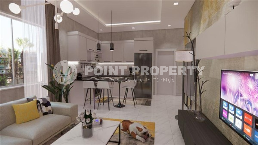 One bedroom apartment, 51m² in a residence under construction, at the foot of the mountains in Mahmutlar, Alanya-id-1665-photo-31