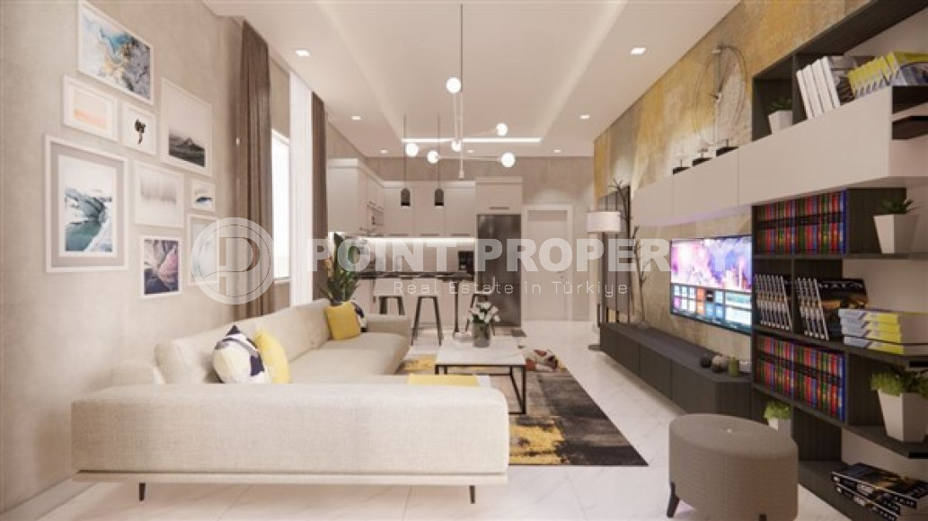 One bedroom apartment, 51m² in a residence under construction, at the foot of the mountains in Mahmutlar, Alanya-id-1665-photo-35