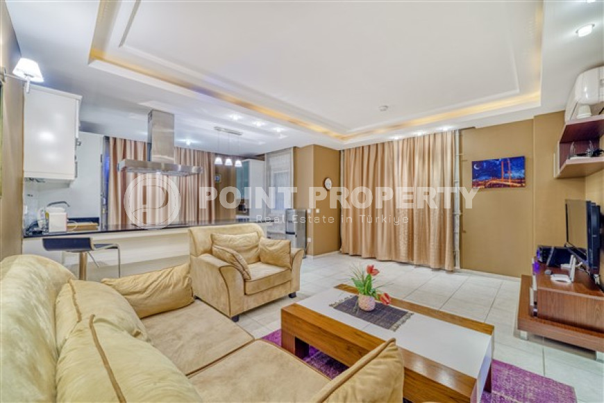 Three-room apartment, 115m², with mountain views in a residence with good infrastructure in Oba, Alanya-id-1666-photo-2