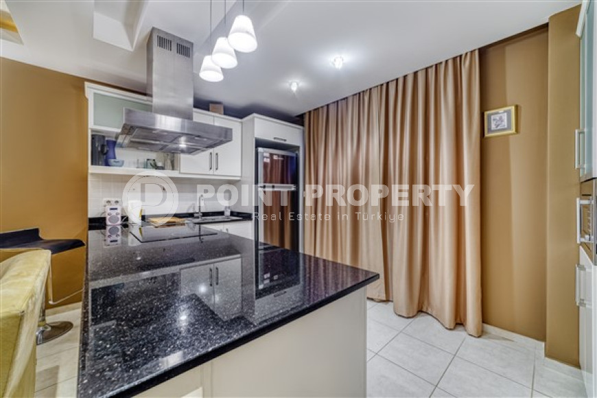 Three-room apartment, 115m², with mountain views in a residence with good infrastructure in Oba, Alanya-id-1666-photo-6
