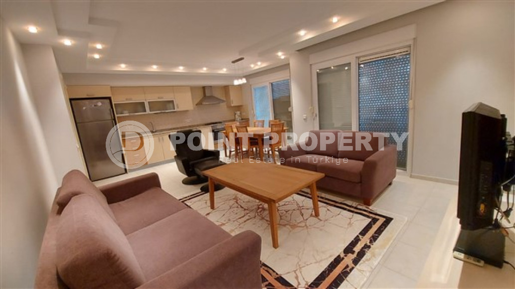 View furnished apartment, 115m², in a cozy residence with infrastructure in Oba, Alanya-id-1669-photo-3