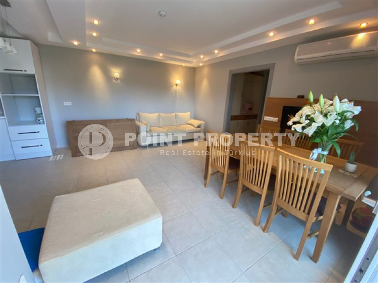 View furnished apartment, 115m², in a cozy residence with infrastructure in Oba, Alanya-id-1669-photo-7