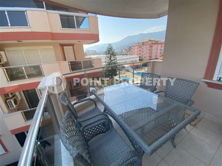 View furnished apartment, 115m², in a cozy residence with infrastructure in Oba, Alanya-id-1669-photo-18
