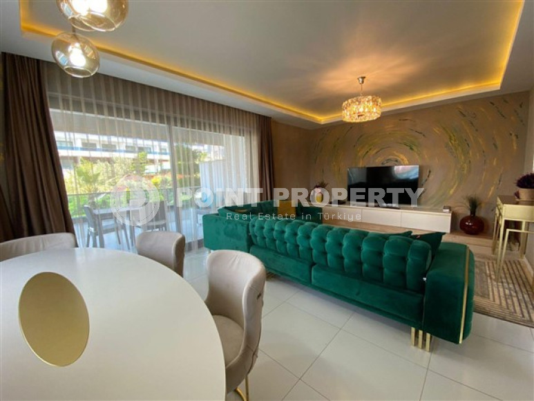 Стильный садовый дуплекс 3+1, 240м², в элитном комплексе района Каргыджак, Алания-id-1670-фото-7