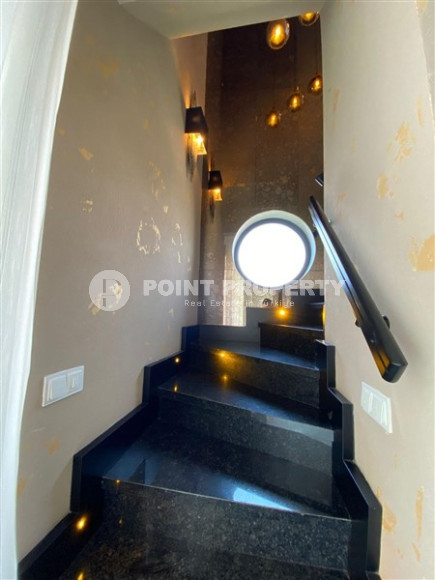 Стильный садовый дуплекс 3+1, 240м², в элитном комплексе района Каргыджак, Алания-id-1670-фото-14