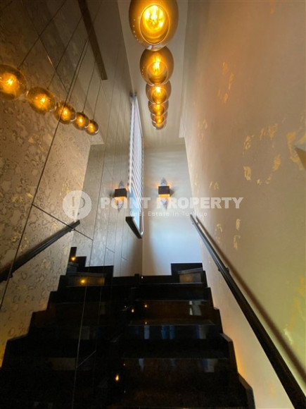 Стильный садовый дуплекс 3+1, 240м², в элитном комплексе района Каргыджак, Алания-id-1670-фото-21