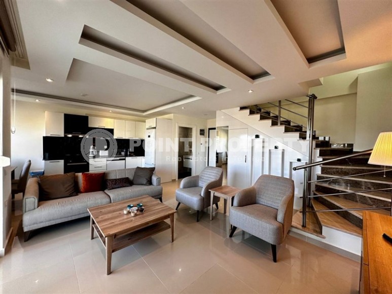 Стильный дуплекс 120 м² в Авсалларе: комфорт и великолепный вид на море-id-8587-фото-2