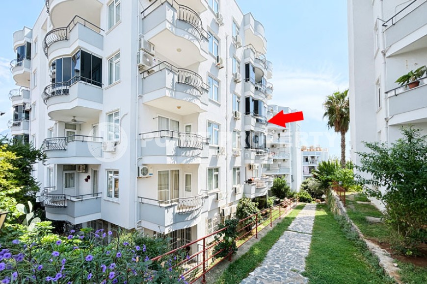 Квартира 1+1, с мебелью и бытовой техникой, в 500 метрах от моря, в центре района Тосмур-id-6687-фото-4