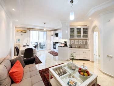 Квартира 1+1, с мебелью и бытовой техникой, в 500 метрах от моря, в центре района Тосмур-id-6687-фото-5