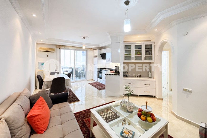 Квартира 1+1, с мебелью и бытовой техникой, в 500 метрах от моря, в центре района Тосмур-id-6687-фото-5