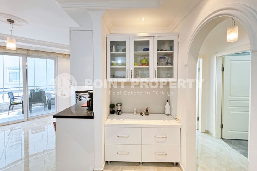 Квартира 1+1, с мебелью и бытовой техникой, в 500 метрах от моря, в центре района Тосмур-id-6687-фото-6