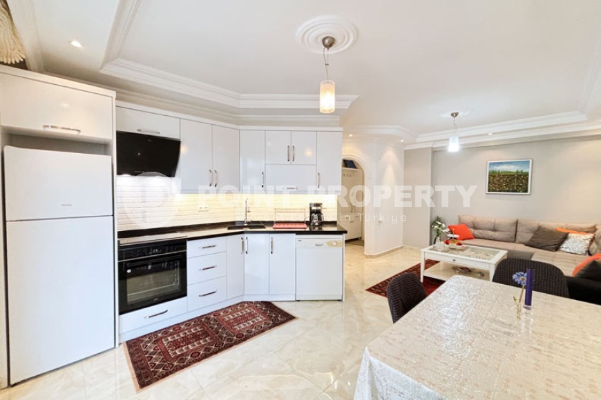 Квартира 1+1, с мебелью и бытовой техникой, в 500 метрах от моря, в центре района Тосмур-id-6687-фото-8