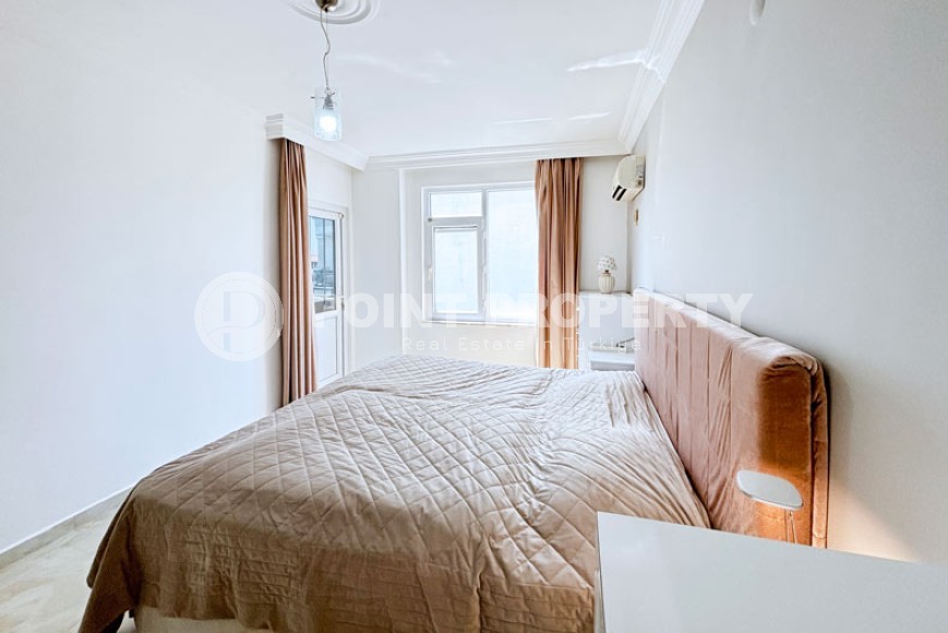 Квартира 1+1, с мебелью и бытовой техникой, в 500 метрах от моря, в центре района Тосмур-id-6687-фото-11