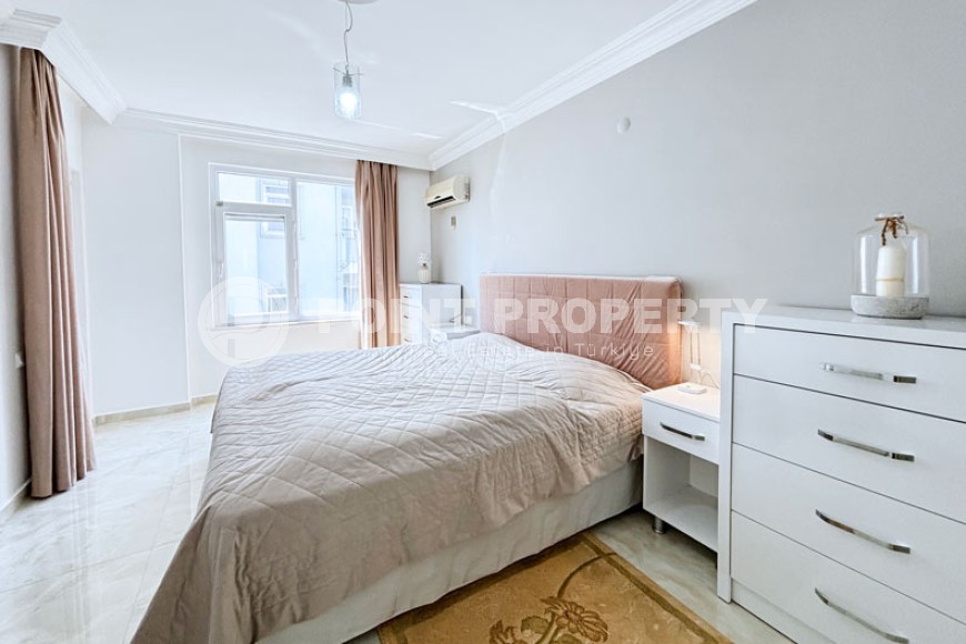 Квартира 1+1, с мебелью и бытовой техникой, в 500 метрах от моря, в центре района Тосмур-id-6687-фото-12