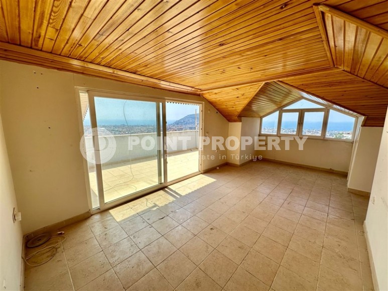 Дуплекс 110 м² в центре Аланьи с потрясающим видом на море, ВНЖ-id-8640-фото-5