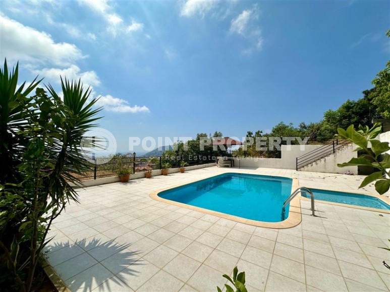 Дуплекс 110 м² в центре Аланьи с потрясающим видом на море, ВНЖ-id-8640-фото-13