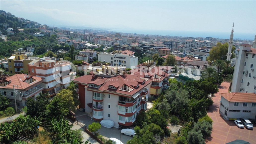 Дуплекс 110 м² в центре Аланьи с потрясающим видом на море, ВНЖ-id-8640-фото-14