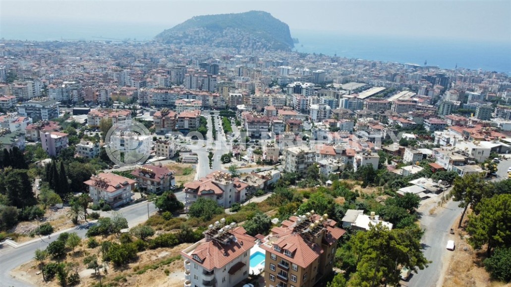 Дуплекс 110 м² в центре Аланьи с потрясающим видом на море, ВНЖ-id-8640-фото-19