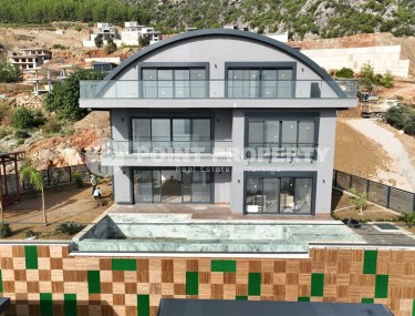 Luxury villas under construction in the center of Alanya, the possibility of obtaining Turkish citizenship-id-1148-photo-4
