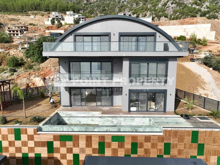 Luxury villas under construction in the center of Alanya, the possibility of obtaining Turkish citizenship-id-1148-photo-4
