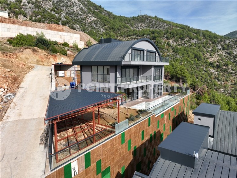 Luxury villas under construction in the center of Alanya, the possibility of obtaining Turkish citizenship-id-1148-photo-5