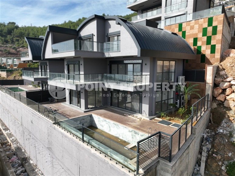 Luxury villas under construction in the center of Alanya, the possibility of obtaining Turkish citizenship-id-1148-photo-7