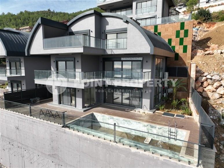 Luxury villas under construction in the center of Alanya, the possibility of obtaining Turkish citizenship-id-1148-photo-8