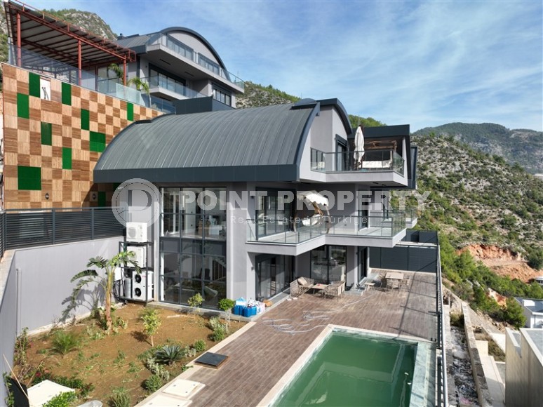 Luxury villas under construction in the center of Alanya, the possibility of obtaining Turkish citizenship-id-1148-photo-11