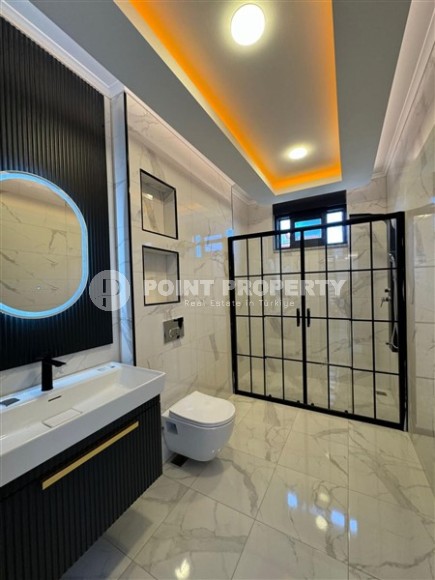 Трехэтажная вилла 460м2, с личным бассейном в Каргыджаке, 1300м до Средиземного моря-id-2384-фото-28