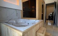 Трехэтажная вилла 460м2, с личным бассейном в Каргыджаке, 1300м до Средиземного моря-id-2384-фото-31