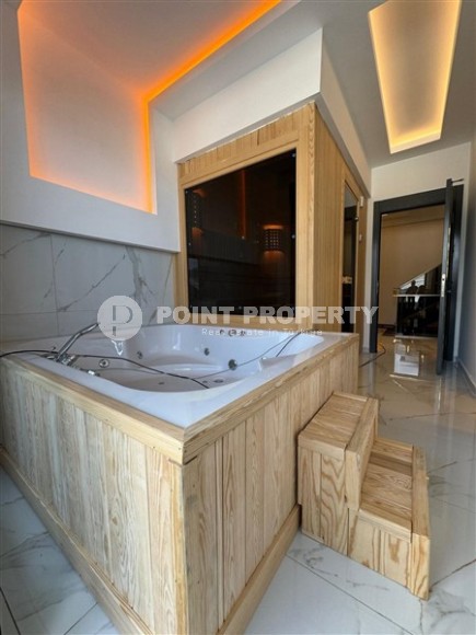 Трехэтажная вилла 460м2, с личным бассейном в Каргыджаке, 1300м до Средиземного моря-id-2384-фото-31