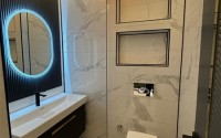 Трехэтажная вилла 460м2, с личным бассейном в Каргыджаке, 1300м до Средиземного моря-id-2384-фото-35
