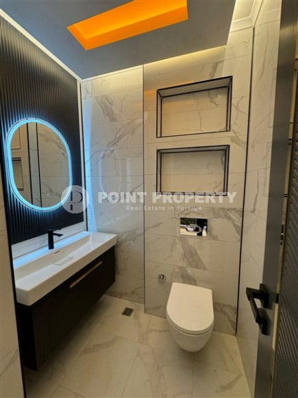 Трехэтажная вилла 460м2, с личным бассейном в Каргыджаке, 1300м до Средиземного моря-id-2384-фото-35