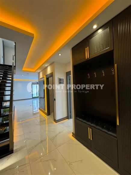 Трехэтажная вилла 460м2, с личным бассейном в Каргыджаке, 1300м до Средиземного моря-id-2384-фото-39