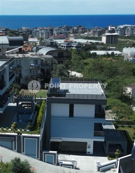 Трехэтажная вилла 460м2, с личным бассейном в Каргыджаке, 1300м до Средиземного моря-id-2384-фото-41