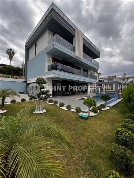 Трехэтажная вилла 460м2, с личным бассейном в Каргыджаке, 1300м до Средиземного моря-id-2384-фото-44