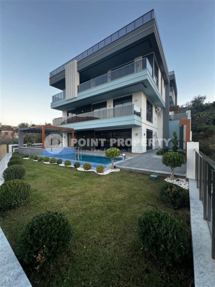 Трехэтажная вилла 460м2, с личным бассейном в Каргыджаке, 1300м до Средиземного моря-id-2384-фото-50