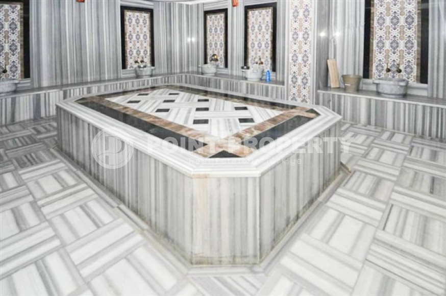 Ухоженная двухкомнатная квартира, 70м², в элитном комплексе в 250м от моря в Кестеле, Алания-id-1686-фото-8