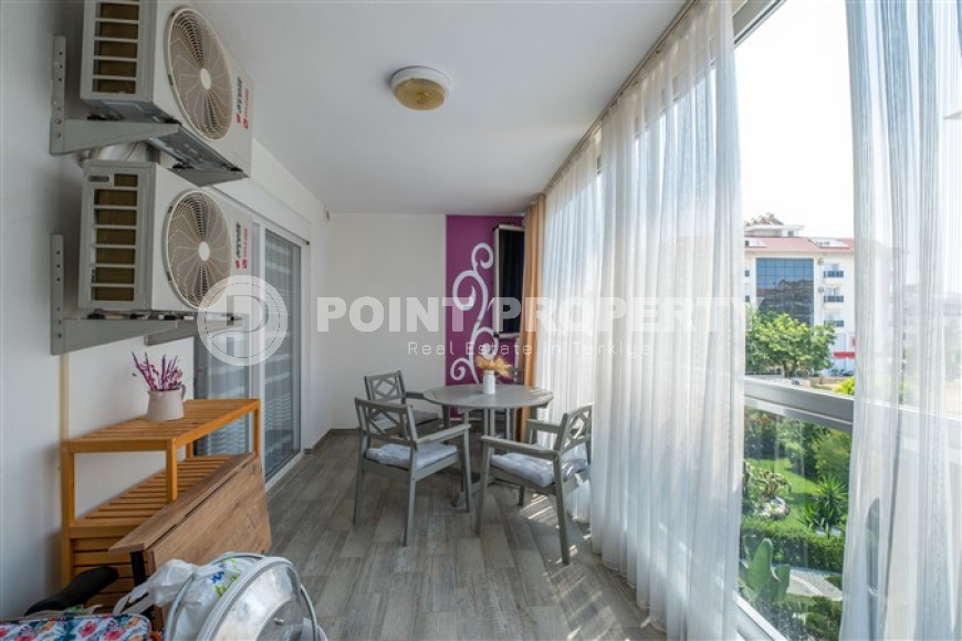 Ухоженная двухкомнатная квартира, 70м², в элитном комплексе в 250м от моря в Кестеле, Алания-id-1686-фото-27